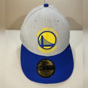 New Men's "New Era" Hat 59Fifty Golden State Warriors Low Crown Size 7 3/8